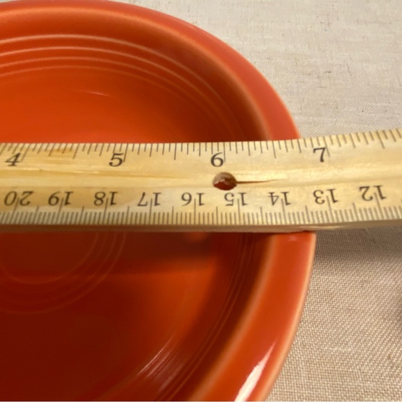 Vintage HLC Fiesta Bowl 6.5 in Soup cereal bowl Homer Laughlin China USA orange - Picture 3 of 16